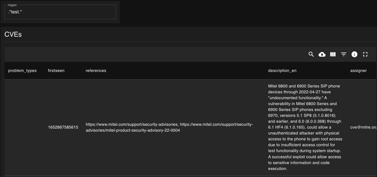 an text input example